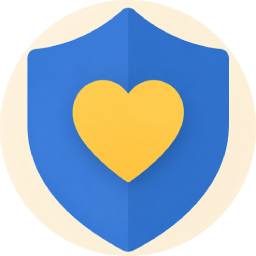 Shield with a heart